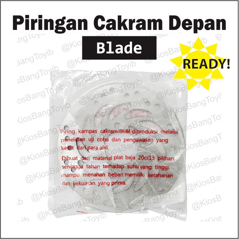 Piringan Cakram Depan Honda Blade Revo Abs &quot;ISHIMA&quot;