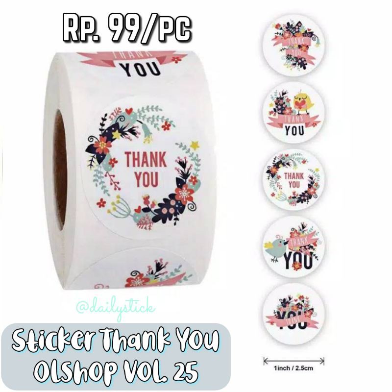 

Sticker Thank You Olshop Vol. 25