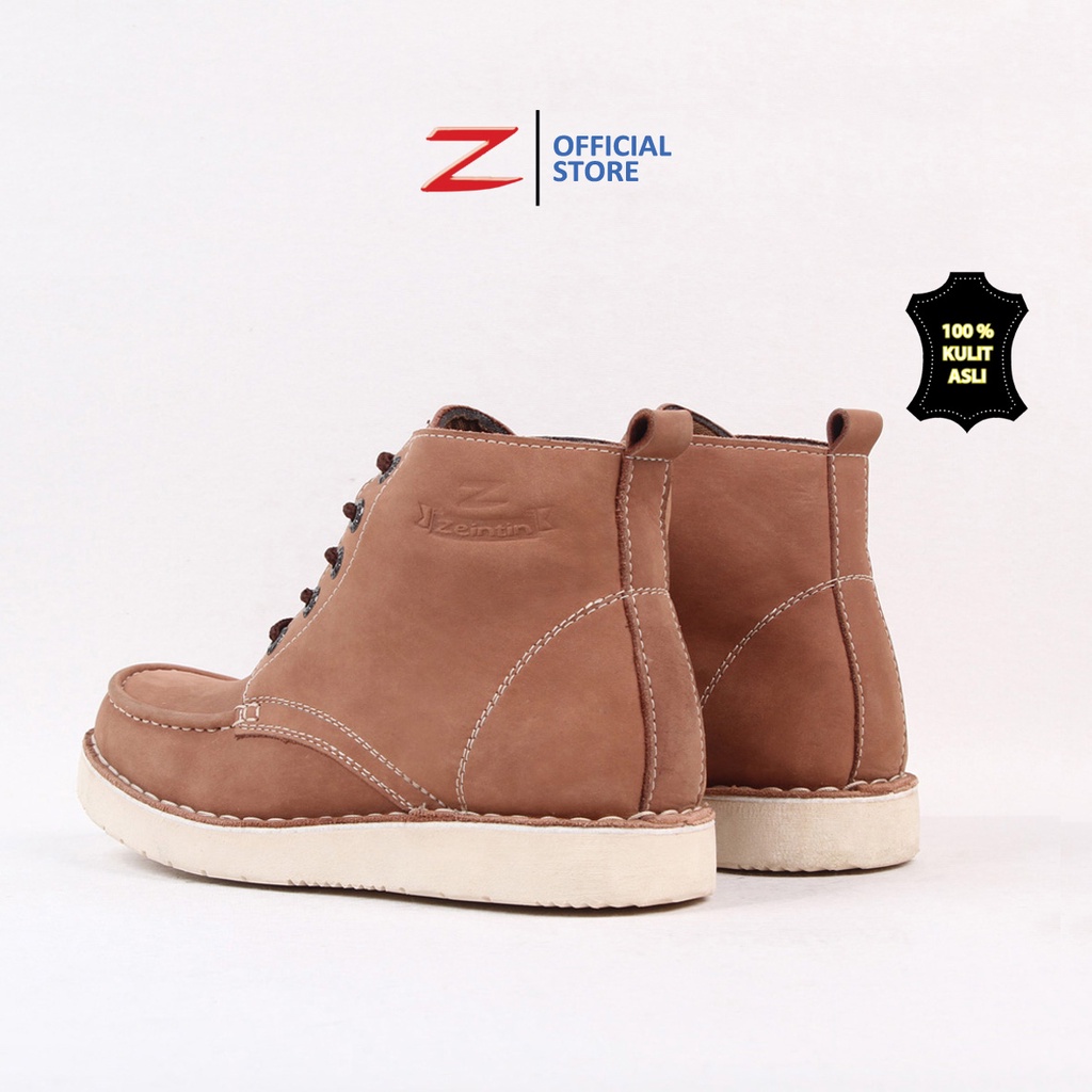 Zeintin - Sepatu Boot Pria Kulit Asli Berkualitas Sepatu Pria Formal Boots Kerja Pria Boots Touring Pria Elegan Original Handmade Zeintin LA