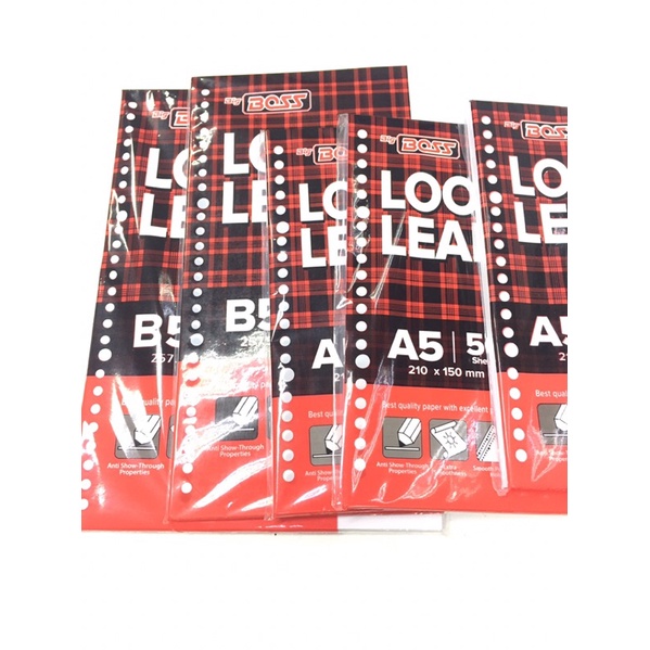 

kertas isi binder/loose leaf (Big Bos)