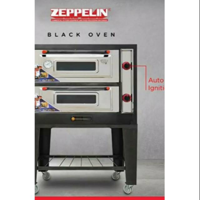 Black oven gas pemantik 90cm Zeppelin