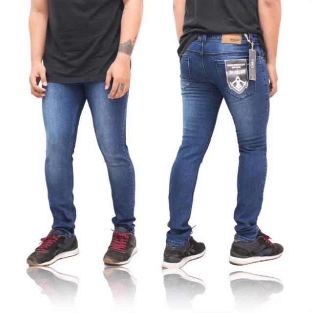 CELANA JEANS PRIA STREACTH - CELANA JEANS PENSIL PRIA - (BISA BAYAR DI TEMAT/COD ) CELANA JEANS COD