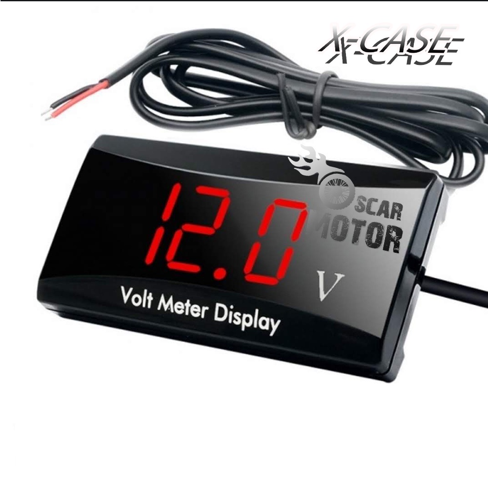 Voltmeter Ukur Aki Digital Volt meter Km AC DC Variasi Walterpof Universal semua motor motor