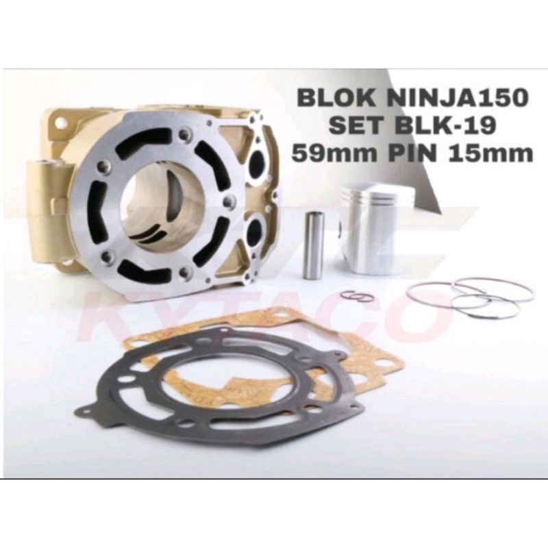 blok seher KTC motor ninja R & RR  ukuran 59mm pen 15