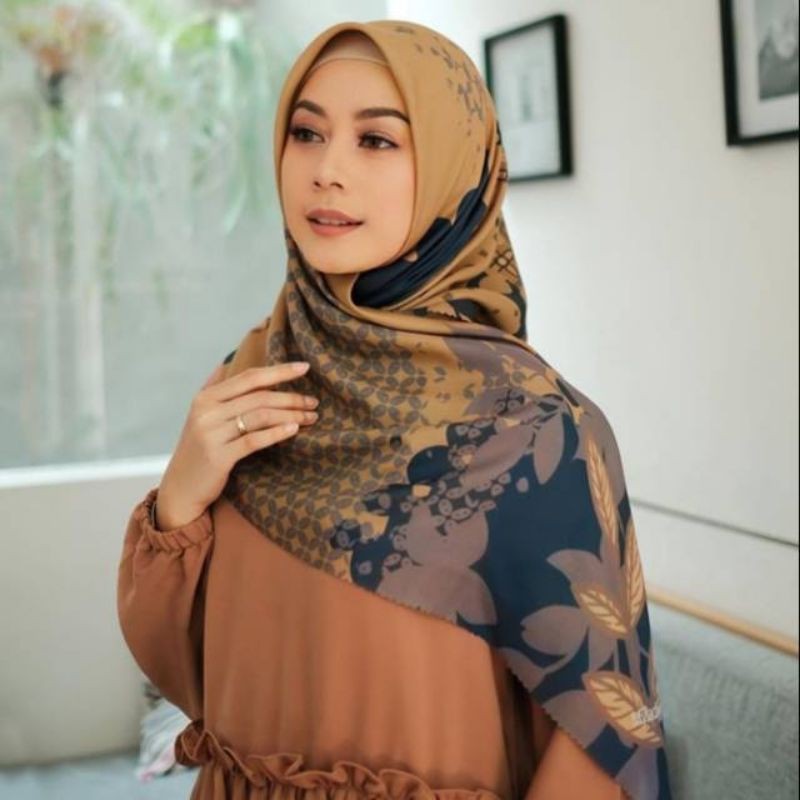 hijab jilbab kerudung voal deenay kw premium kuning busuk