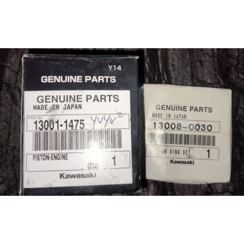 Piston ninja R Ori kode B75 set ring