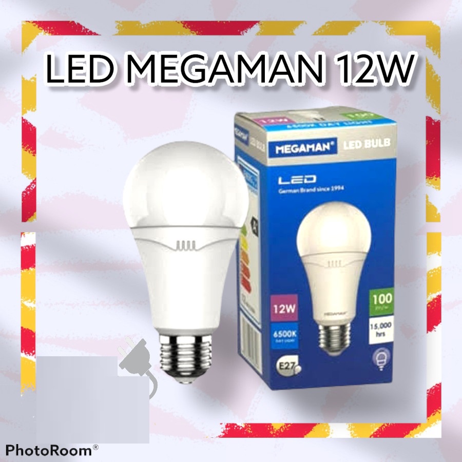 Lampu LED MEGAMAN LED A-BULB 12 Watt 12W Daylight Lampu Bohlam Putih