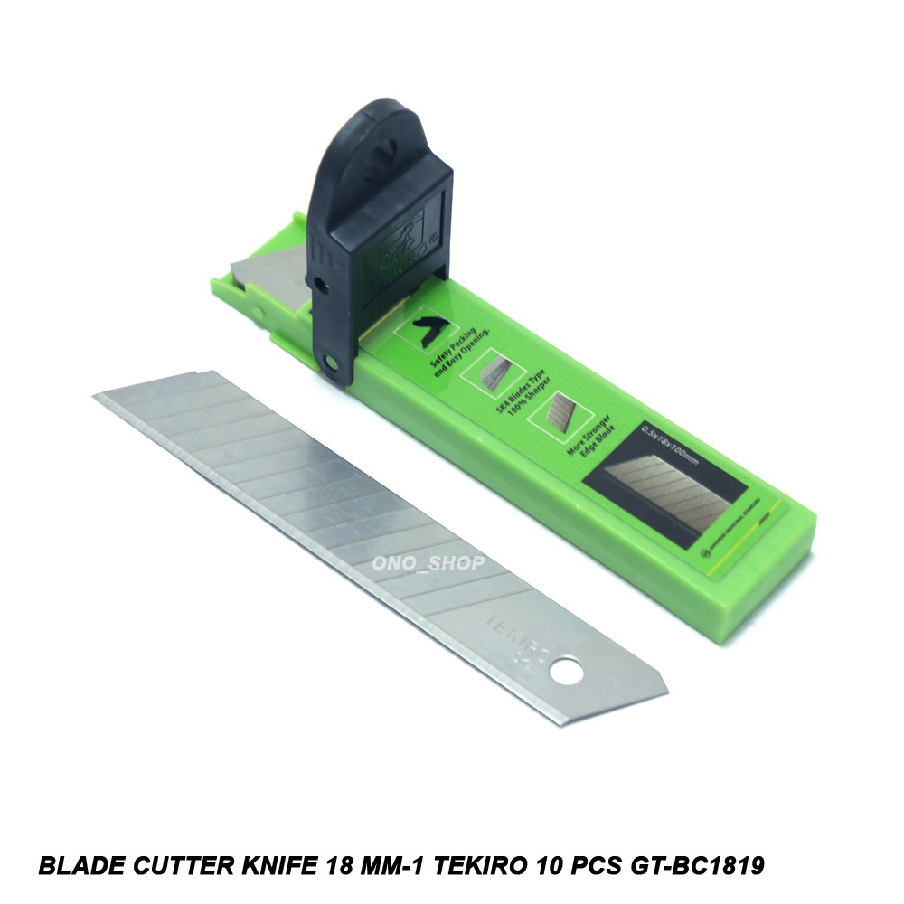 

Refill Blade Cutter Knife 18 mm Tekiro 10 Pcs - GT-BC1819