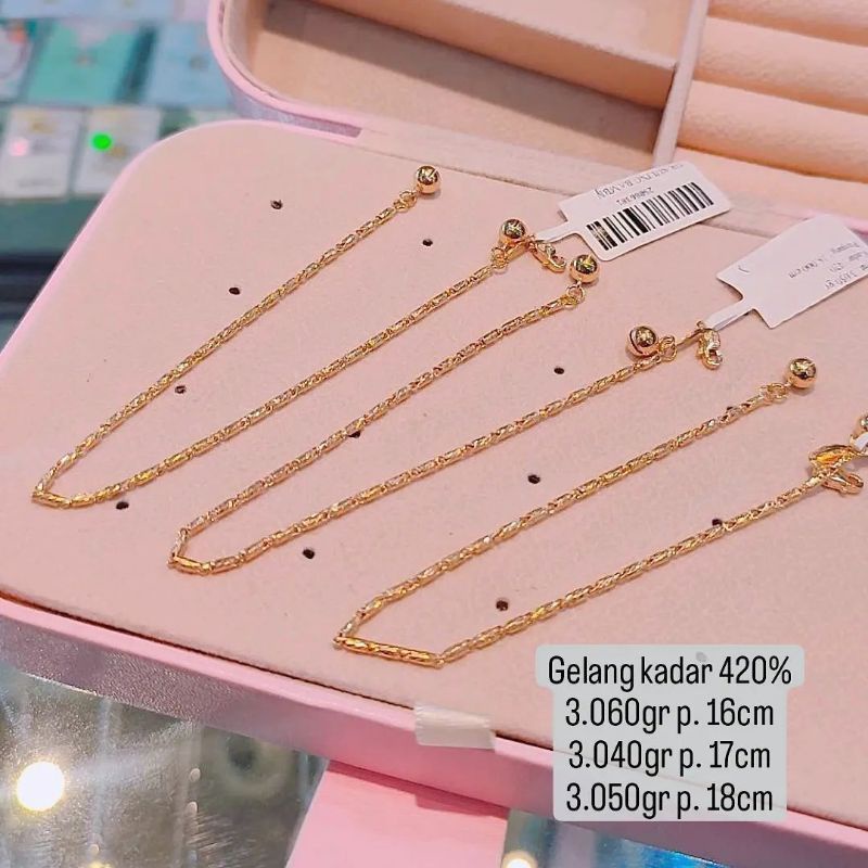 gelang emas Jakarta kadar 420%