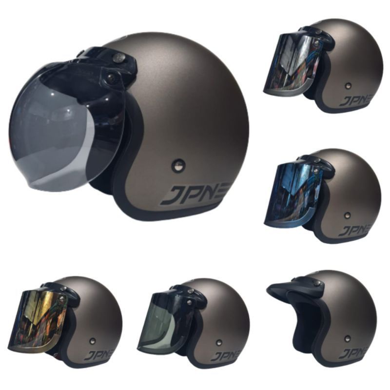 Helm JPN Retro arc Original Granito Doff