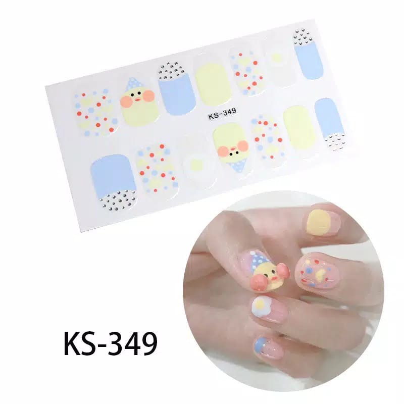 14Pcs/Stiker Kuku Murah / Nail Art Sticker / Nail Art Stiker / Nail Art &amp; Sticker KS Series V2