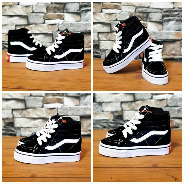 HOT PROMO!!!SEPATU VANS ANAK OLDSKOL SK 8/SEPATU ANAK HITAM/SEPATU BABY