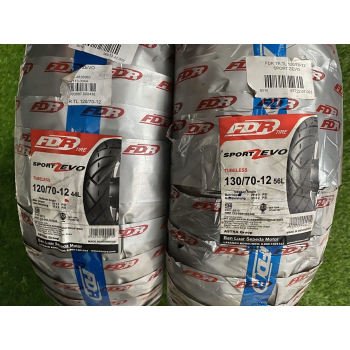 Ban FDR Sport Zevo Ring 12 Untuk Vespa Sprint/Prima/GTS