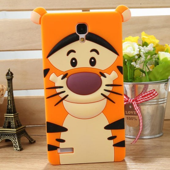 Silicon 3D Tiger Iphone 7 Plus  Iphone 7 softcase boneka karakter lucu / silikon tebal karakter lucu / case anak anak warna biru / pelindung hp