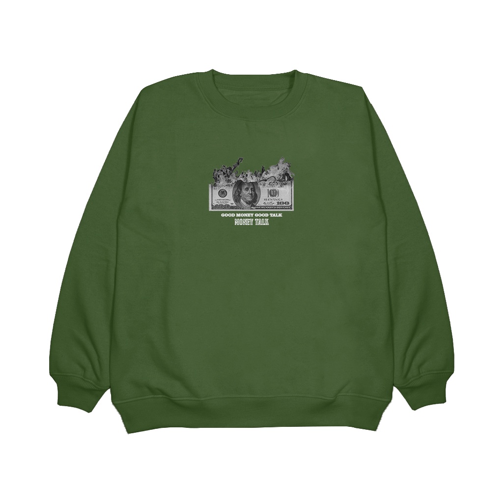 Damsshop - Crewneck ( Money Talk ) Sweatshirt Unisex Best Seller