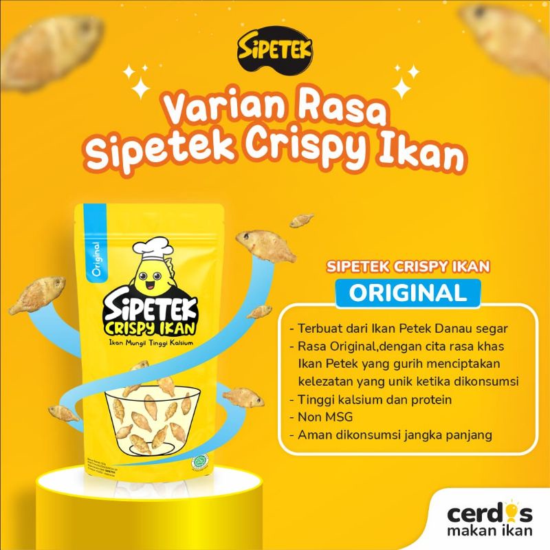 

sipetek ikan crispy rasa original