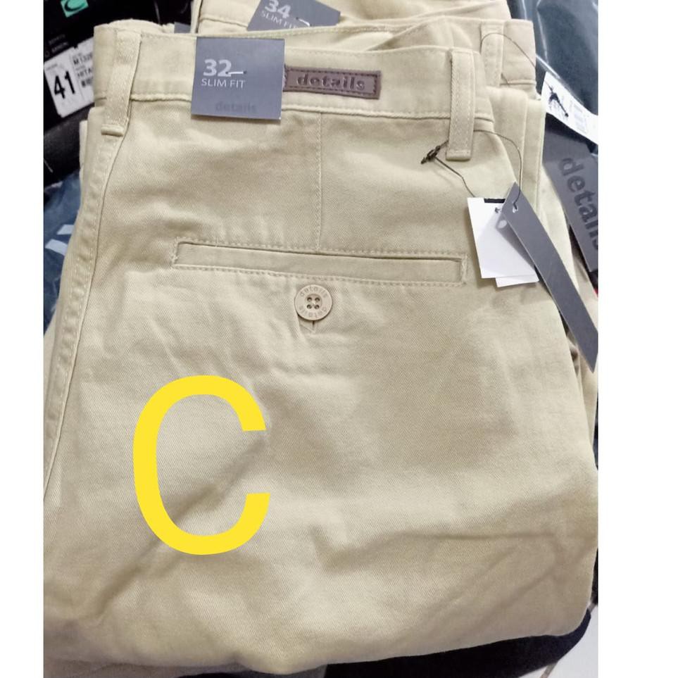  Tren  Kekinian prz 514 Celana  chinos pria  slimfit DETAILS 