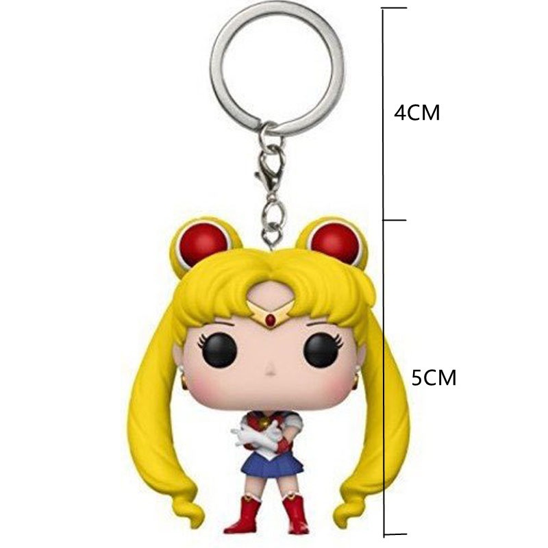 1pc Gantungan Kunci Funko POP Sailor Moon Bahan PVC Untuk Hadiah