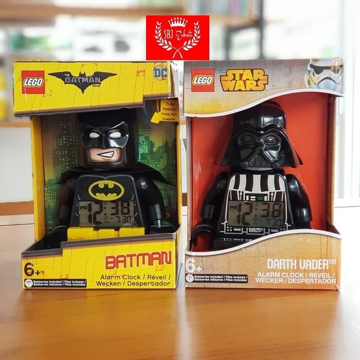 MNB045 LEGO ALARM CLOCK JAM WEKER LEGO BATMAN STARWARS DARTH VADER -