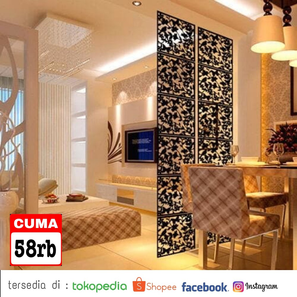 Dekorasi Partisi Ruangan Vintage 3D