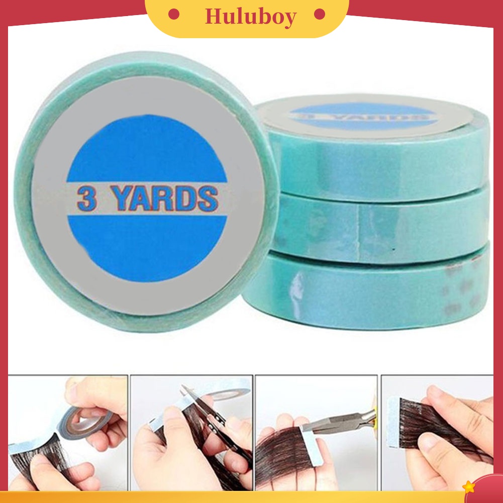 Huluboy Huluboy♡ 3m / Roll Tape Perekat Dua Sisi Tanpa Jejak Untuk Wig Rambut Extension