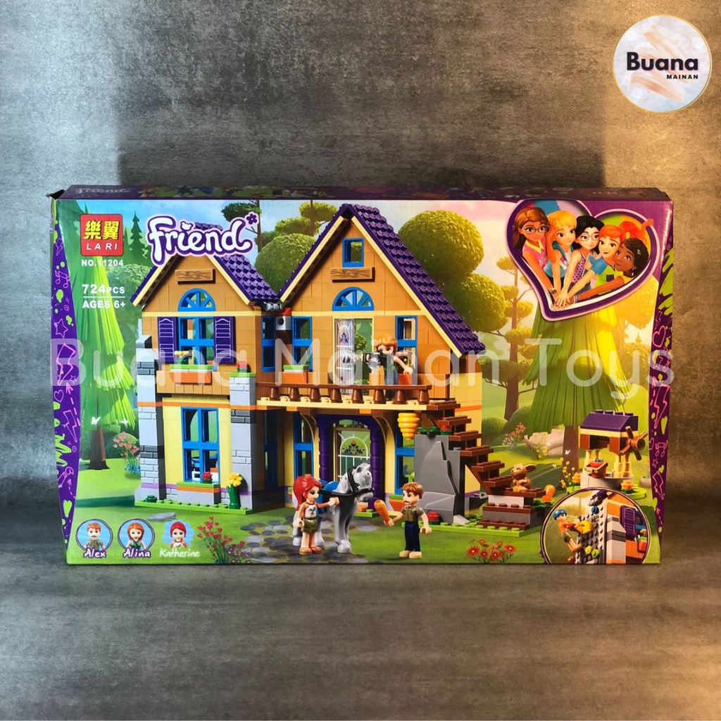 BRICKS BELA FRIENDS FUN HOUSE 11204 MAINAN EDUKASI ANAK PEREMPUAN RUMAH RUMAHAN FRIEND