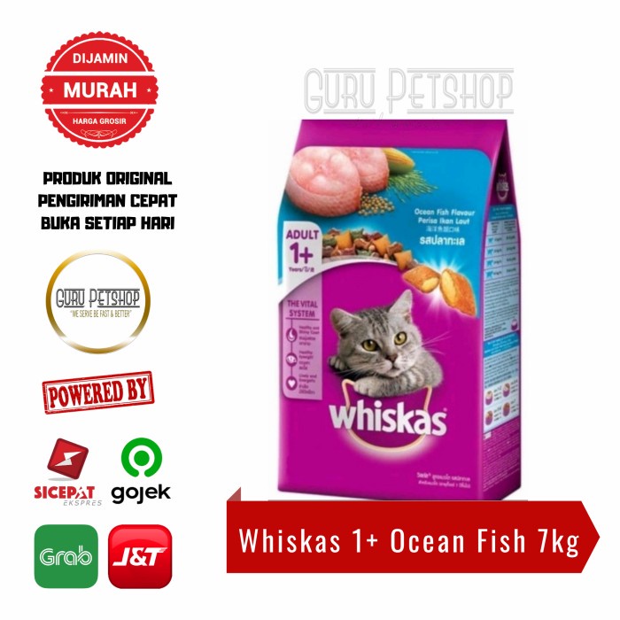 Whiskas Ocean Fish 7kg Freshpack Makanan Kucing Whiskas Ocean Fish