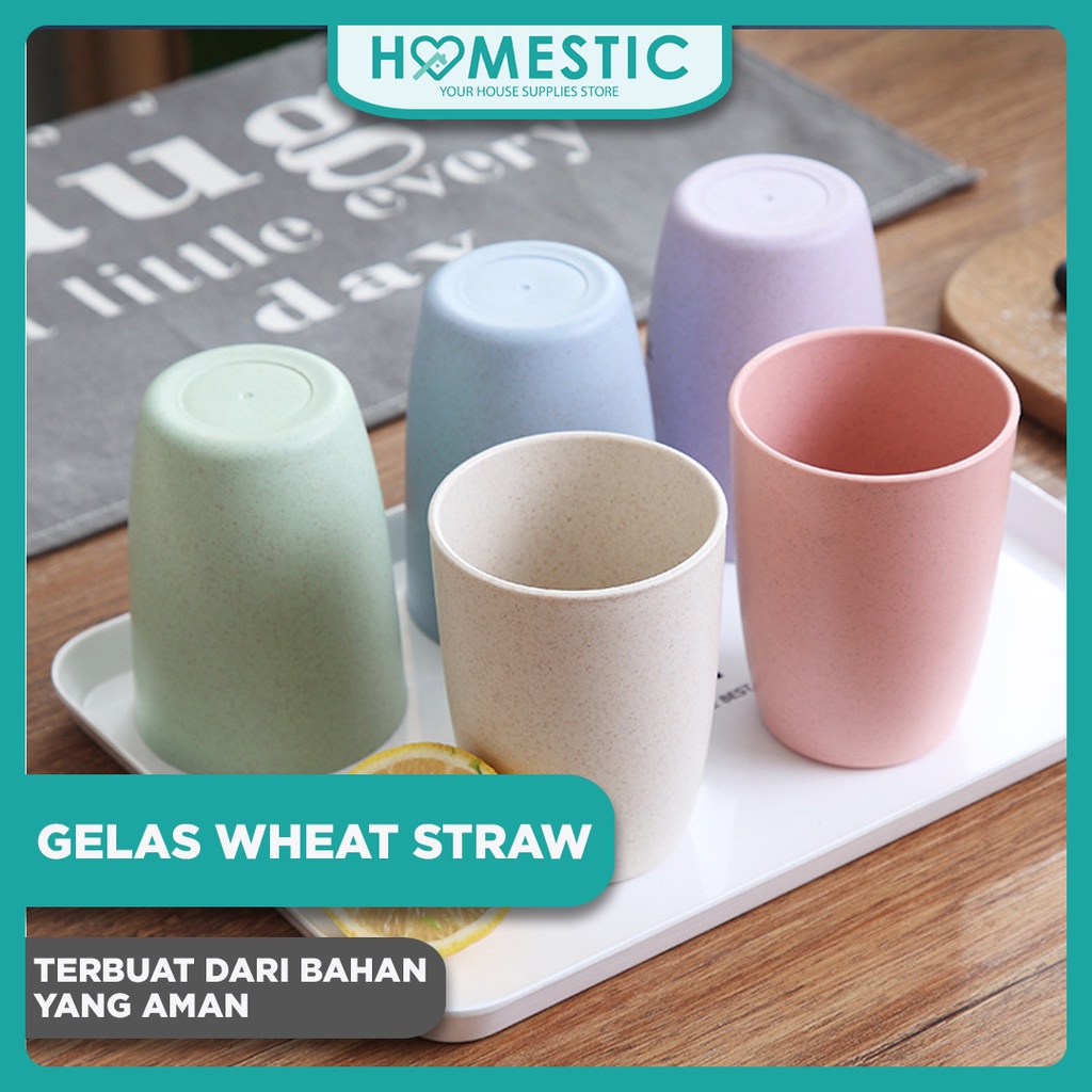 Gelas Wheat Straw Kopi Mug Cangkir | Gelas Gandum Kokoh | BPA Free