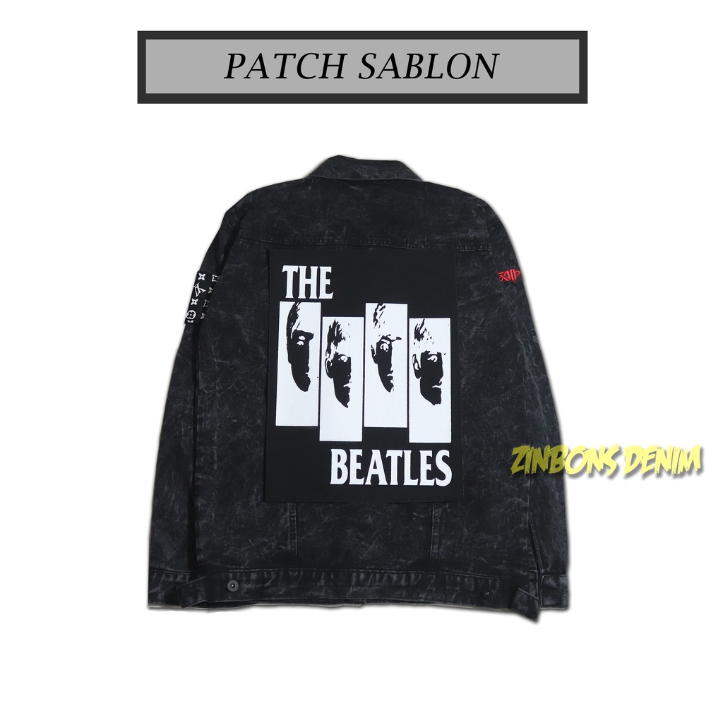 Backpatch Sablon / Patch Punggung The Beatels / Emblem Belakang Jaket