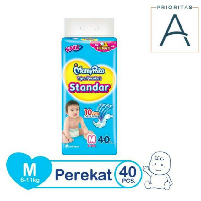 Mamy poko pampers perekat standar M40