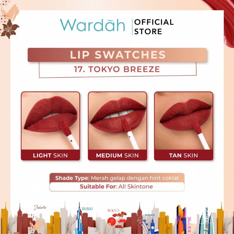 Wardah Colorfit Last All Day Lip Paint Colorfit Around The World Edition/Wardah Lip Cream Matte