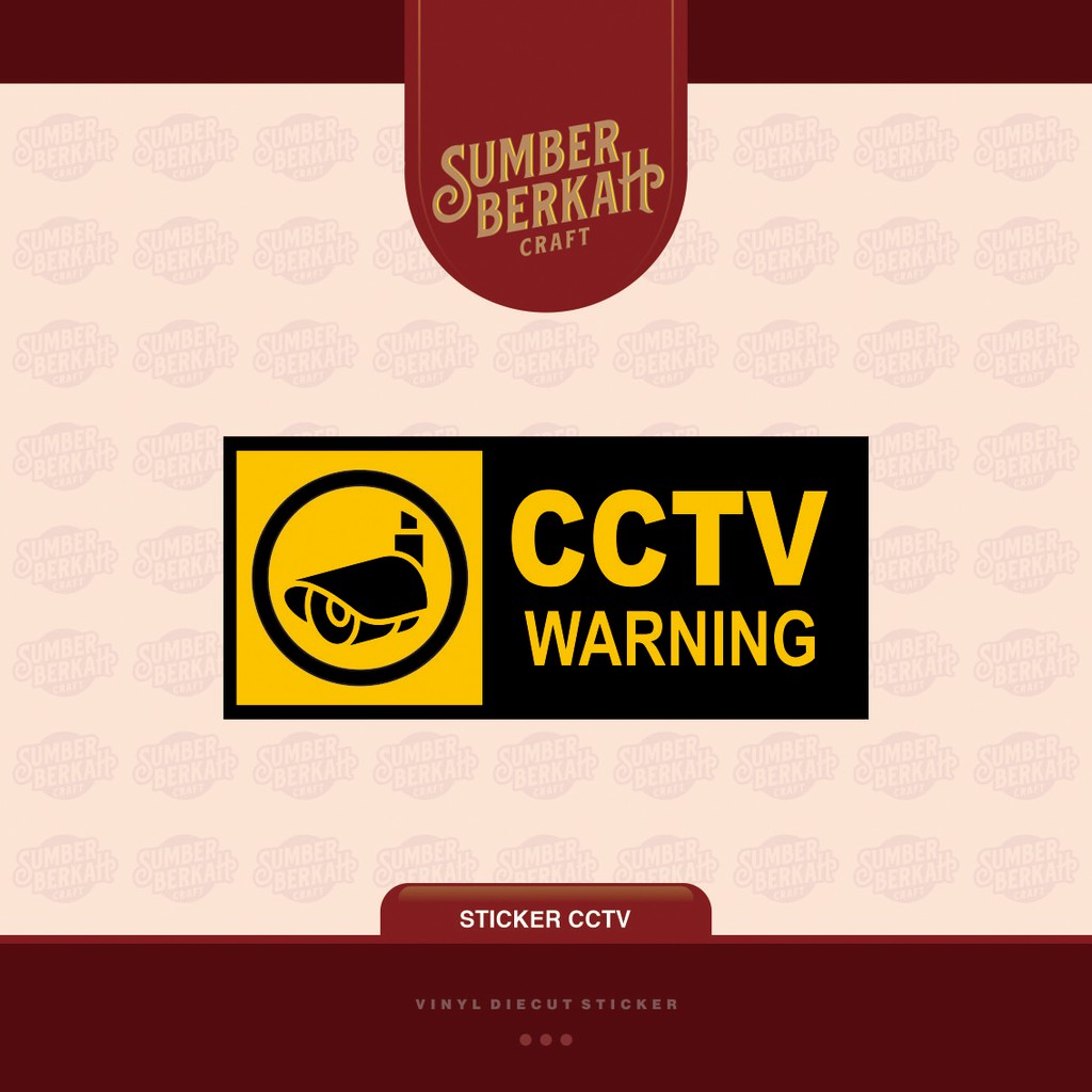 

STICKER STIKER CCTV (satuan)