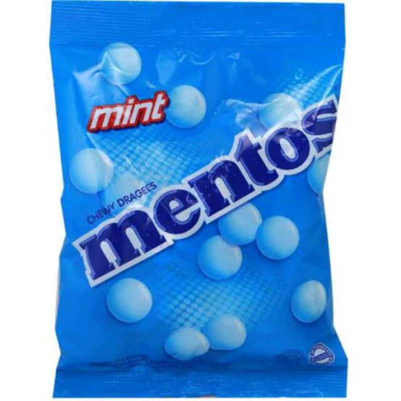 

permen Mentos per bungkus isi 50 butir