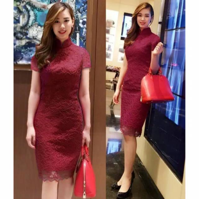 Dress Envy baju pesta brokat