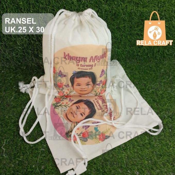 

goodie bag ulang tahun/tas ulang tahun anak/tas hampers/RANSEL 25X30F4