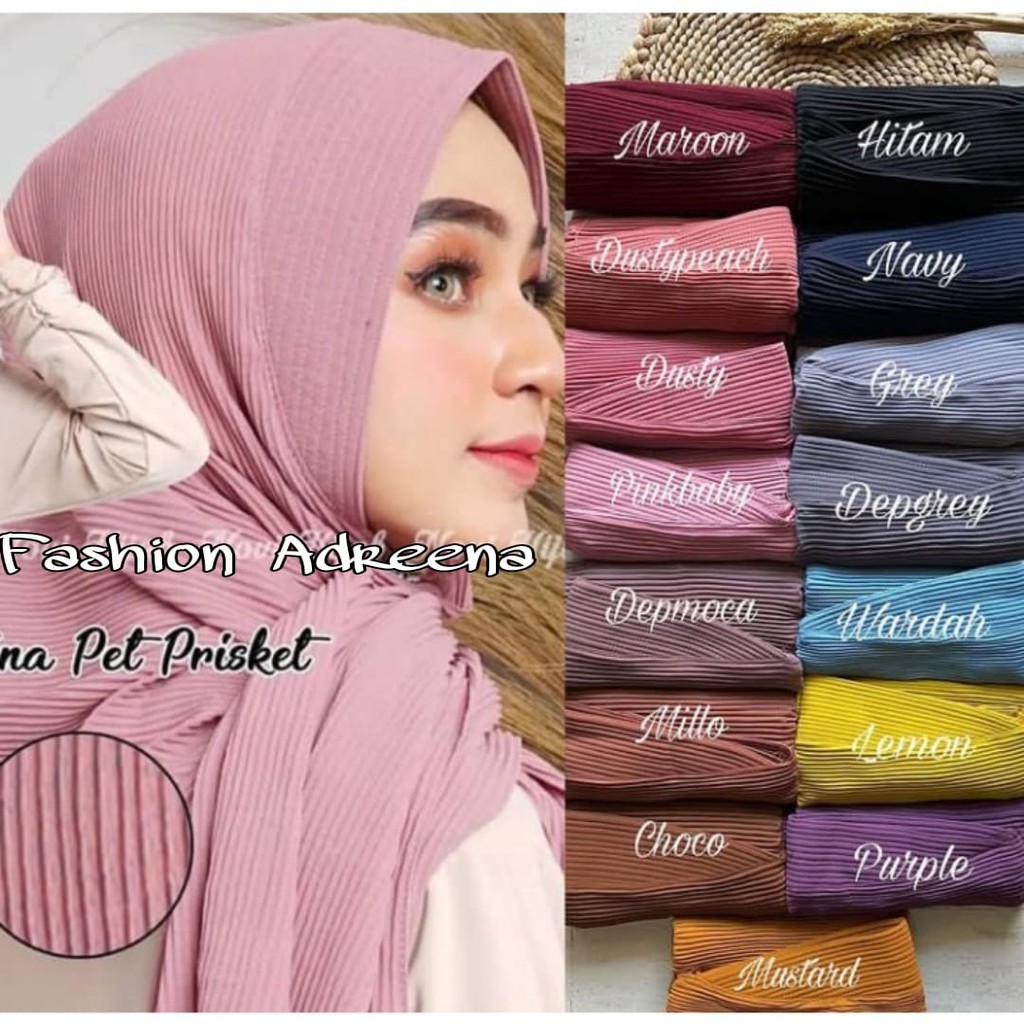 Pashmina Pet Plisket / Pashmina Plisket Premium / Pashmina Plisket Full / Pashmina Plisket Ceruty
