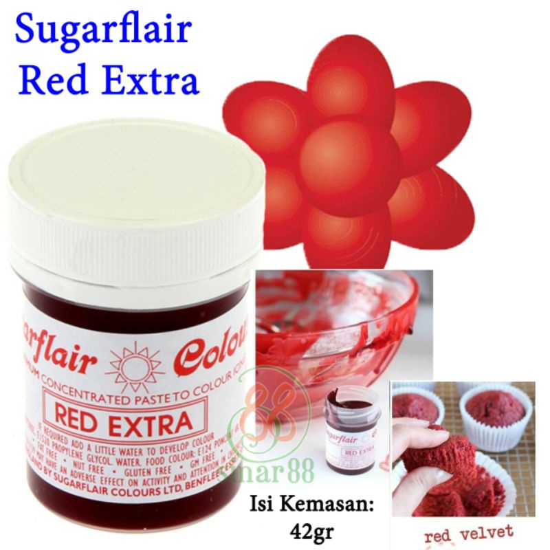 

Sugarflair Concentrated Red Extra Colouring
