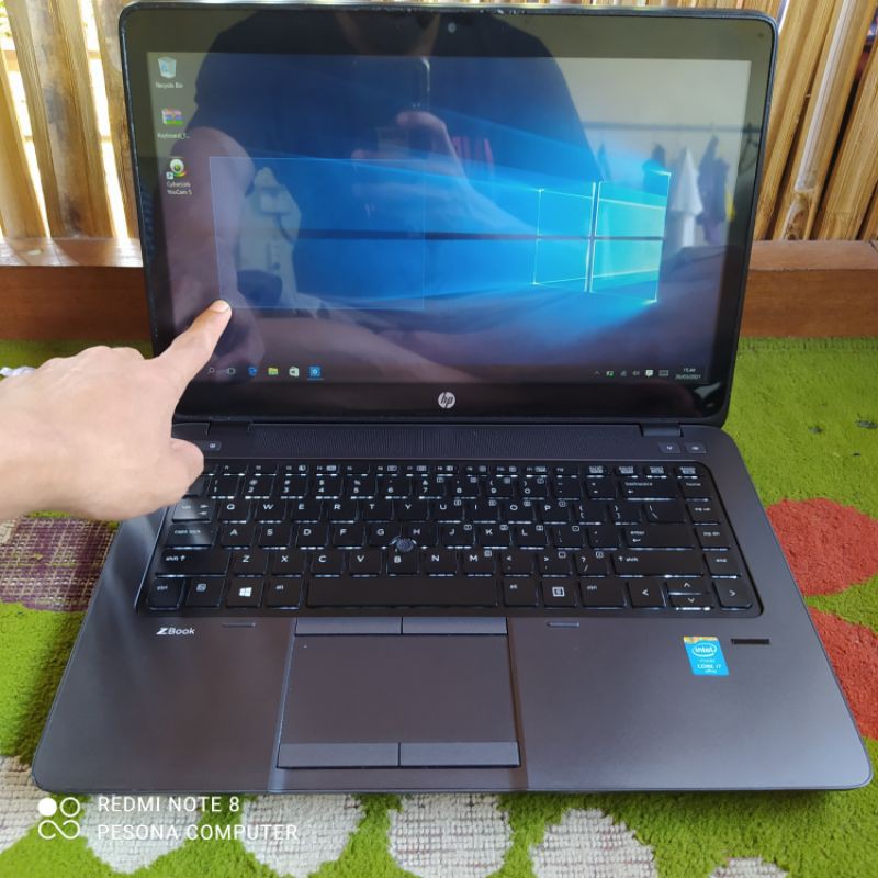 Laptop Editing Touchscreen Hp Zbook 14 Core i7 - Ram 8gb SSD 256gb - Dual Vga amd Firepro