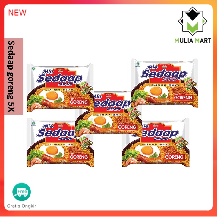 

mie sedaap goreng 5pcs /mulia mart