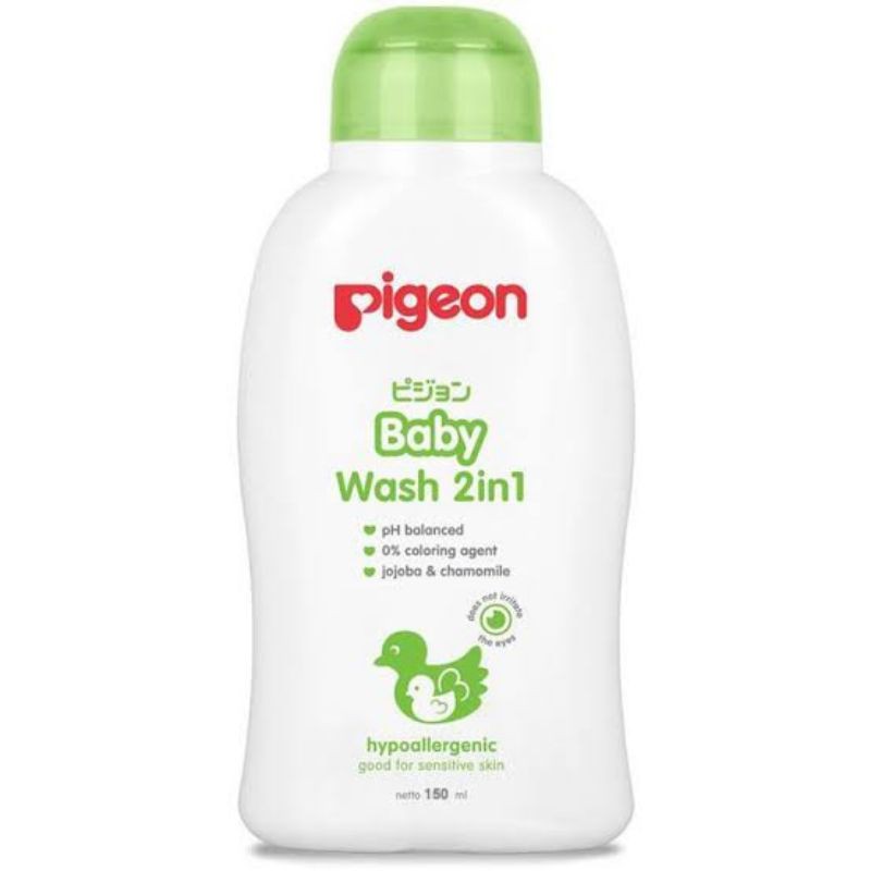 PIGEON Baby Hair And Body Wash 150 ml Chamomile 2in1 Sabun Shampoo Mandi