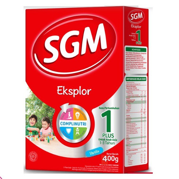 

SGM EKSPLOR 1 PLUS 400gr VANILA/ MADU