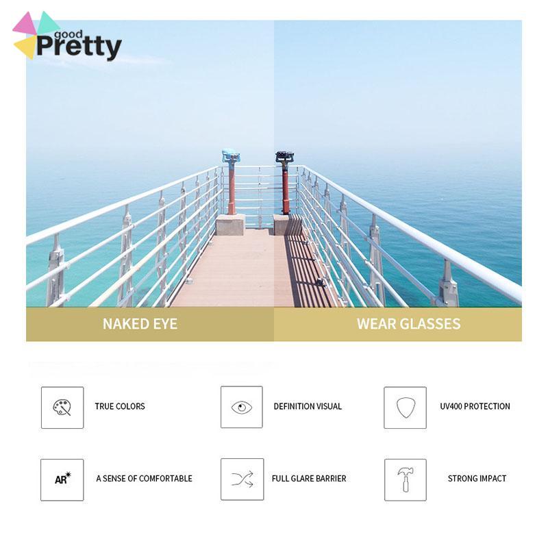 Kacamata Hitam Wanita Model Retro Kotak Tepi Lebar Ringan - PD