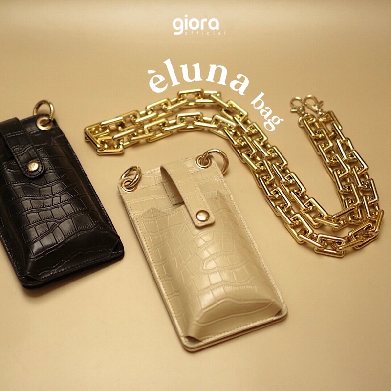 èluna bag //TAS HP//RANTAI GOLD // TAS SELEMPANG// SLING BAG// DOMPET HP// TAS KECIL// RANTAI TAS
