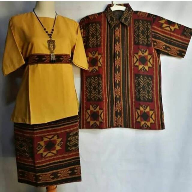 Set couple tenun etnic jepara