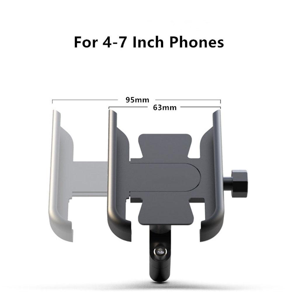 Rebuy Bicycle Phone Holder Untuk Motor Sepeda Aluminium Alloy Mount Bracket Stang Mount Anti-slip Adjustable GPS Holder