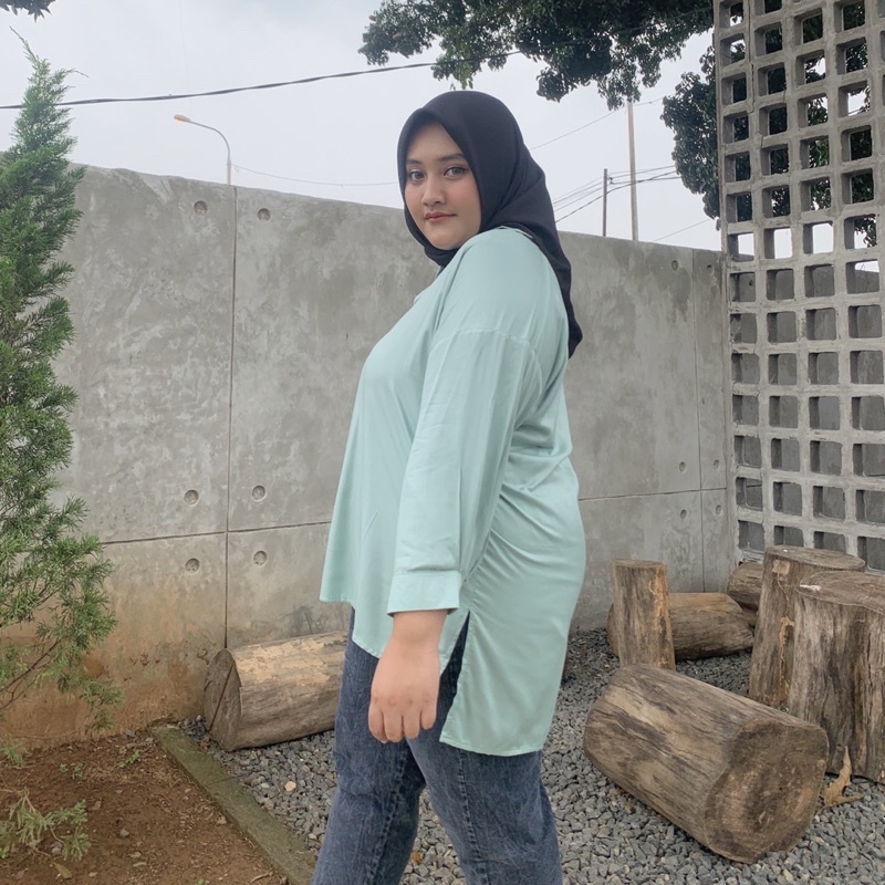 Kalina Blouse Oversize | V Neck Jumbo