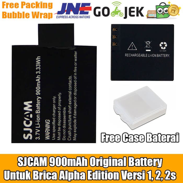 Batre SJCAM SJ4000- SJ4000+- SJ5000- SJ5000+- Brica Alpha Edition