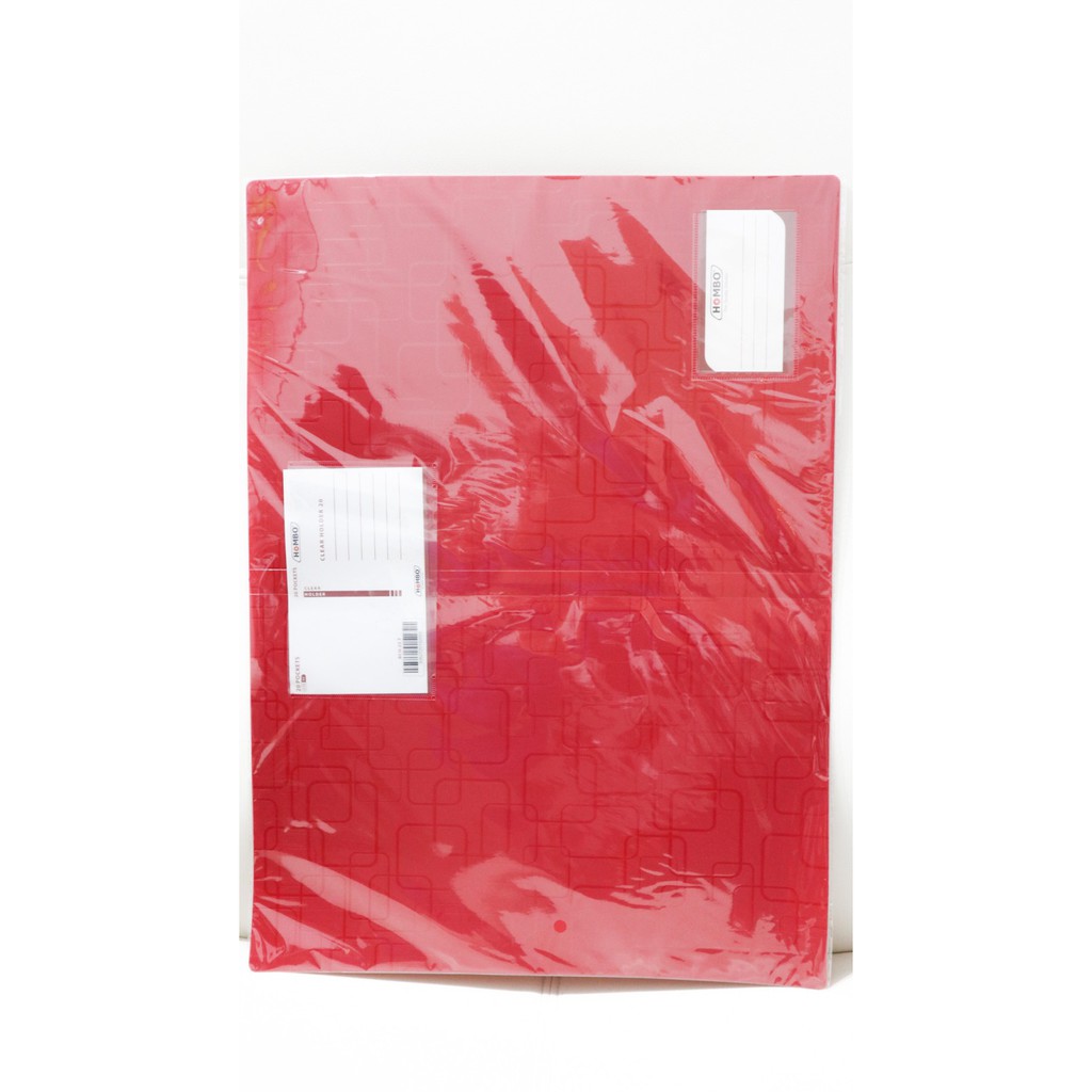 

Clear Holder 60 Lembar Hombo Folio Atk - Merah