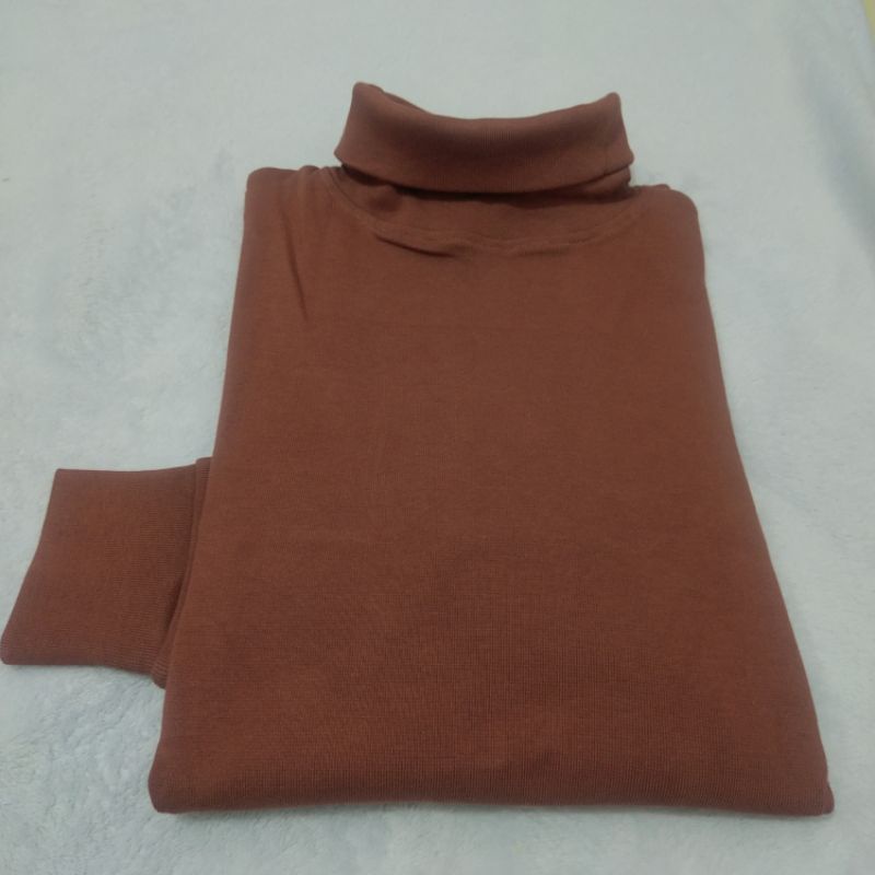 Turtleneck Pria dan Wanita Pakai Manset (Rib Premium)