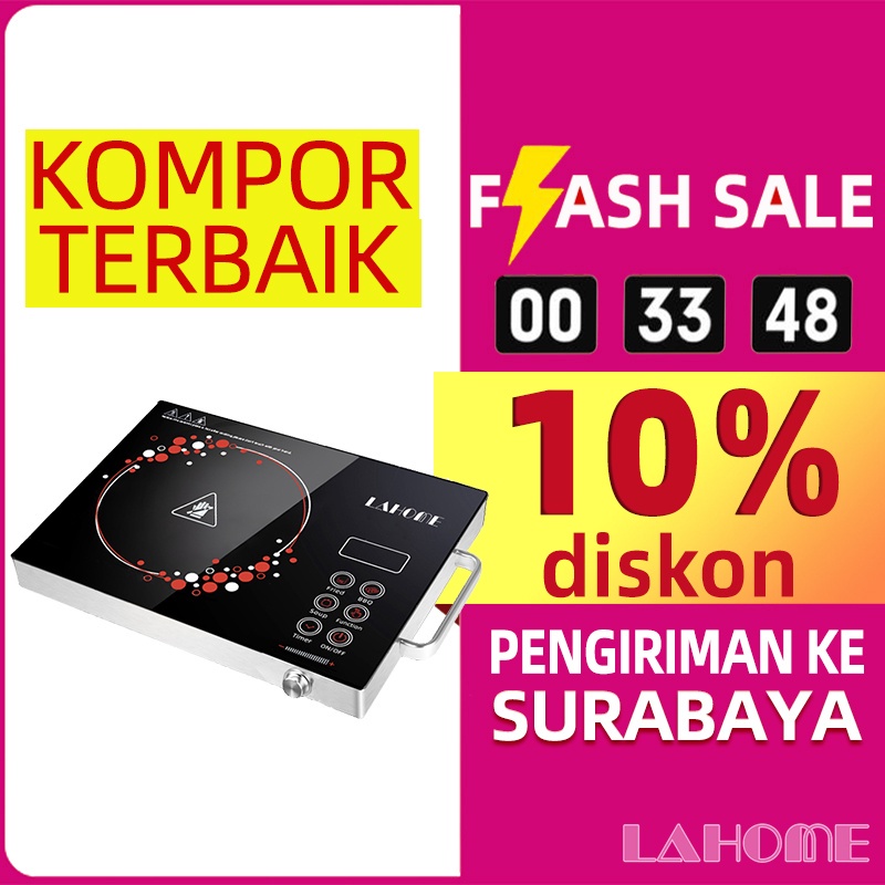 【SURABAYA】LAHOME Kompor Induksi Kompor Listrik Portable Hemat Listrik Alat Masak Untuk Kompor Induks